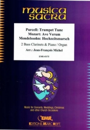3つの四重奏曲  (バスクラリネット二重奏+ピアノ)【Ave Verum (Mozart) / Trumpet Tune (Purcell) / Hochzeitsmar】