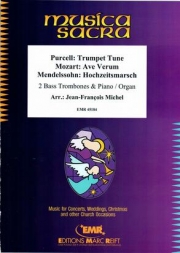 3つの四重奏曲  (バストロンボーン二重奏+ピアノ)【Ave Verum (Mozart) / Trumpet Tune (Purcell) / Hochzeitsmar】
