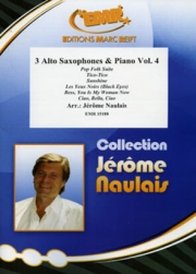 アルトサックス三重奏曲集・Vol.4  (アルトサックス三重奏+ピアノ)【3 Alto Saxophones & Piano Vol. 4】