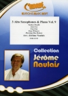 アルトサックス三重奏曲集・Vol.9  (アルトサックス三重奏+ピアノ)【3 Alto Saxophones & Piano Vol. 9】