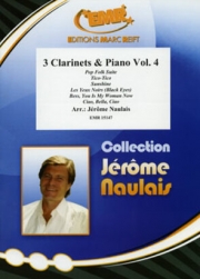 クラリネット三重奏曲集・Vol.4（クラリネット三重奏+ピアノ）【3 Clarinets & Piano Vol. 4】
