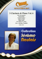 クラリネット三重奏曲集・Vol.6（クラリネット三重奏+ピアノ）【3 Clarinets & Piano Vol. 6】