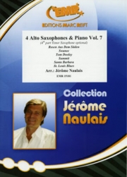 アルトサックス四重奏曲集・Vol.7  (アルトサックス四重奏+ピアノ)【4 Alto Saxophones & Piano Vol. 7】
