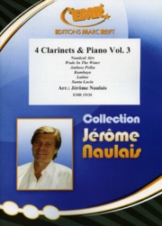 クラリネット四重奏曲集・Vol.3（クラリネット四重奏+ピアノ）【4 Clarinets & Piano Vol. 3】