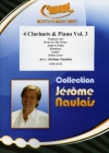 クラリネット四重奏曲集・Vol.3（クラリネット四重奏+ピアノ）【4 Clarinets & Piano Vol. 3】