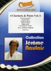 クラリネット四重奏曲集・Vol.6（クラリネット四重奏+ピアノ）【4 Clarinets & Piano Vol. 6】