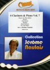 クラリネット四重奏曲集・Vol.7（クラリネット四重奏+ピアノ）【4 Clarinets & Piano Vol. 7】