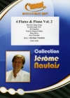 フルート四重奏曲集・Vol.2  (フルート四重奏+ピアノ)【4 Flutes & Piano Vol. 2】