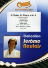 フルート四重奏曲集・Vol.6  (フルート四重奏+ピアノ)【4 Flutes & Piano Vol. 6】