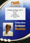 フルート四重奏曲集・Vol.9  (フルート四重奏+ピアノ)【4 Flutes & Piano Vol. 9】