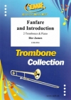 ファンファーレと序奏（アイファー・ジェームズ）  (トロンボーン二重奏+ピアノ)【Fanfare and Introduction】