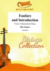 ファンファーレと序奏（アイファー・ジェームズ）  (弦楽二重奏+ピアノ)【Fanfare and Introduction】