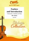 ファンファーレと序奏（アイファー・ジェームズ）  (弦楽二重奏+ピアノ)【Fanfare and Introduction】