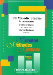 120の旋律研究 (マルコ・ボルドーニ)（ユーフォニアム）【120 Melodic Studies in one volume】
