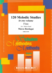 120の旋律研究 (マルコ・ボルドーニ)（フルート）【120 Melodic Studies in one volume】