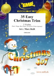 35のやさしいクリスマス三重奏曲集 (ヴァイオリン三重奏)【35 Easy Christmas Trios】