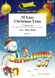 35のやさしいクリスマス三重奏曲集 (チェロ三重奏)【35 Easy Christmas Trios】