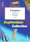 6つのファンファーレ（アイファー・ジェームズ） (ユーフォニアム三重奏)【6 Fanfares】