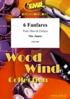 6つのファンファーレ（アイファー・ジェームズ） (木管三重奏)【6 Fanfares】