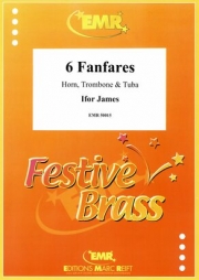 6つのファンファーレ（アイファー・ジェームズ） (金管三重奏)【6 Fanfares】