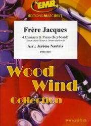 フレール・ジャック (クラリネット四重奏+ピアノ)【Frere Jacques】
