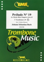前奏曲・No.19（バッハ） (トロンボーン三重奏)【Prélude No. 19】