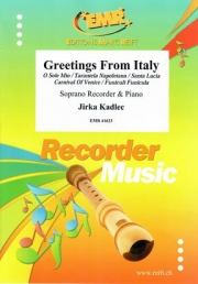 イタリア民謡メドレー (ソプラノリコーダー+ピアノ)【Greetings From Italy】