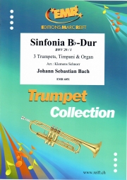 シンフォニア・変ロ長調（バッハ） (トランペット三重奏+オルガン)【Sinfonia Bb-Dur】