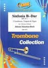 シンフォニア・変ロ長調（バッハ） (トロンボーン三重奏+オルガン)【Sinfonia Bb-Dur】