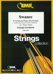 スワニー（ジョージ・ガーシュウィン） (ヴァイオリン四重奏+ピアノ)【Swanee】