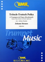 トリッチ・トラッチ・ポルカ（ヨハン・シュトラウス2世） (トランペット四重奏+ピアノ)【Tritsch-Tratsch Polka】