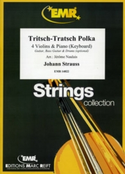 トリッチ・トラッチ・ポルカ（ヨハン・シュトラウス2世） (ヴァイオリン四重奏+ピアノ)【Tritsch-Tratsch Polka】