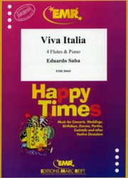 イタリア万歳（エドゥアルド・スーバ） (フルート四重奏+ピアノ)【Viva Italia】