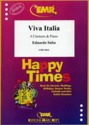 イタリア万歳（エドゥアルド・スーバ） (クラリネット四重奏+ピアノ)【Viva Italia】