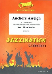 錨を上げて（チャールス・ツィンマーマン） (トロンボーン四重奏)【Anchors Aweigh】