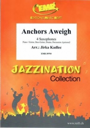 錨を上げて（チャールス・ツィンマーマン） (サックス四重奏)【Anchors Aweigh】
