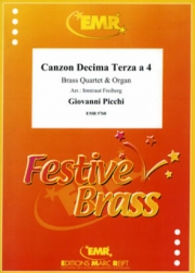 4声のカンツォン（ジョヴァンニ・ピッキ）（金管四重奏+オルガン）【Canzon Decima Terza a 4】