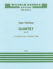 クインテット・作品79（ヴァグン・ホルムボー）（金管五重奏）（スコアのみ）【Quintet Op.79】