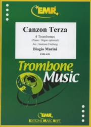 カンツォン第3番（ビアージョ・マリーニ）（トロンボーン四重奏）【Canzon Terza】