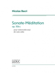 ソナタ・メディテーション・Op.106C（ニコラ・バクリ）（チェロ）【Sonate-Méditation, Op. 106c】