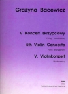 ヴァイオリン協奏曲・No.5（グラジナ・バツェヴィチ）（ヴァイオリン+ピアノ）【Violin Concerto No.5】
