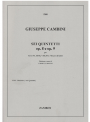 五重奏曲（ジュゼッペ・カンビーニ） (ミックス四重奏+ピアノ)【6 Quintetti, Op. 8 E Op. 9】