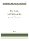 4月の手紙（ブリッタ・ビューストレム） (ミックス三重奏+ピアノ)【Letter In April】