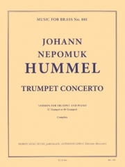 トランペット協奏曲・変ホ長調（ヨハン・ネポムク・フンメル）（トランペット+ピアノ）【Trumpet Concerto in E-Flat】