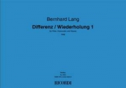 Differenz / Wiederholung 1（ベルンハルト・ラング） (ミックス二重奏+ピアノ)