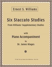 スタッカートの6つの練習曲（アーネスト・ウィリアムズ）（トランペット+ピアノ）【Six Staccato Studies】