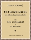 スタッカートの6つの練習曲（アーネスト・ウィリアムズ）（トランペット+ピアノ）【Six Staccato Studies】