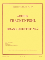 金管五重奏曲・No.2（アーサー・フラッケンポール）（金管五重奏）【Quintet No.2】