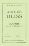 ファンファーレ、シェイクスピアへのオマージュ（アーサー・ブリス）（金管九重奏+打楽器）【Fanfare, Homage to Shakespeare】