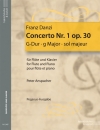 フルート協奏曲・No.1・Op.30・ト長調（フランツ・ダンツィ）（フルート+ピアノ）【Concerto No.1 Op.30 in G】